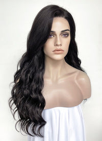 The Witcher 3 Yennefer of Vengerberg Natural Black Wavy Lace Front Synthetic Wig LF095A