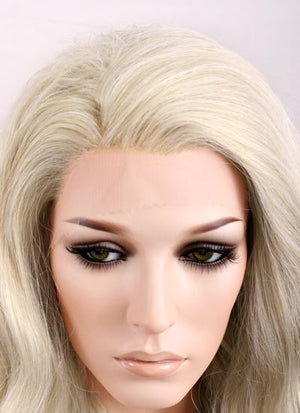 Wavy Light Ash Blonde Lace Wig CLF101 (Customisable)