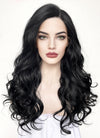 Wavy Black Lace Front Synthetic Wig LF110