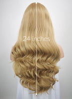 Wavy Golden Blonde Lace Front Synthetic Wig LF119