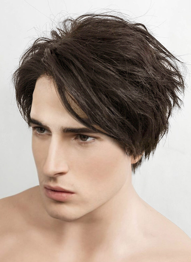 The Sandman Brunette Straight Pixie Lace Front Synthetic Men's Wig LF1312A