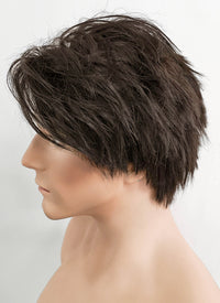 The Sandman Brunette Straight Pixie Lace Front Synthetic Men's Wig LF1312A