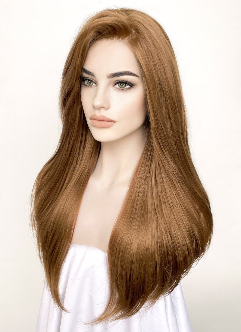 Brown Straight Lace Front Synthetic Wig LF1315