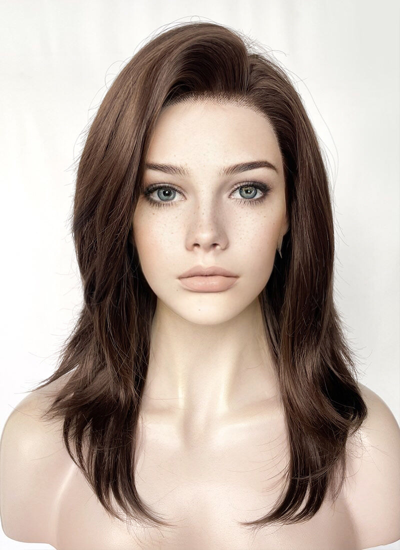 Brunette Straight Lace Front Synthetic Wig LF1323