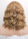 Dark Flaxen Wavy Lace Front Synthetic Wig LF1532