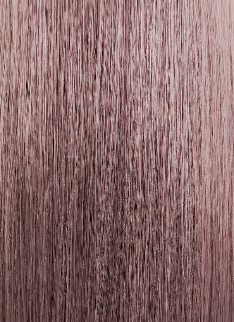 Straight Ash Purple Lace Front Synthetic Wig LF1587
