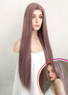 Straight Ash Purple Lace Front Synthetic Wig LF1587