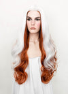 X-Men Rogue White Auburn Mixed Wavy Lace Front Synthetic Wig LF1703