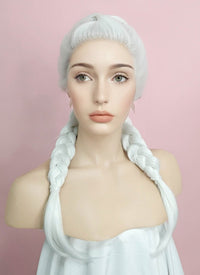 White French Braid Lace Front Synthetic Wig LF2014