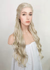 Game of Thrones Daenerys Targaryen Light Ash Blonde Braided Lace Front Synthetic Wig LF2039