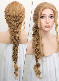 Golden Blonde Braided Lace Front Synthetic Wig LF2046 – wigisfashion-ca