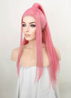 Pink Braided Lace Front Synthetic Wig LF2067