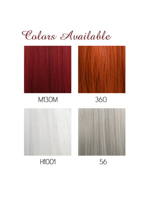 Red Braided Yaki Lace Front Synthetic Wig LF2078