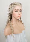 Light Ash Blonde Braided Lace Front Synthetic Wig LF2079