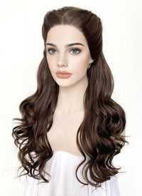 Brunette Braided Lace Front Synthetic Wig LF2084