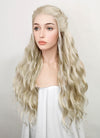 Light Ash Blonde Braided Lace Front Synthetic Wig LF2092