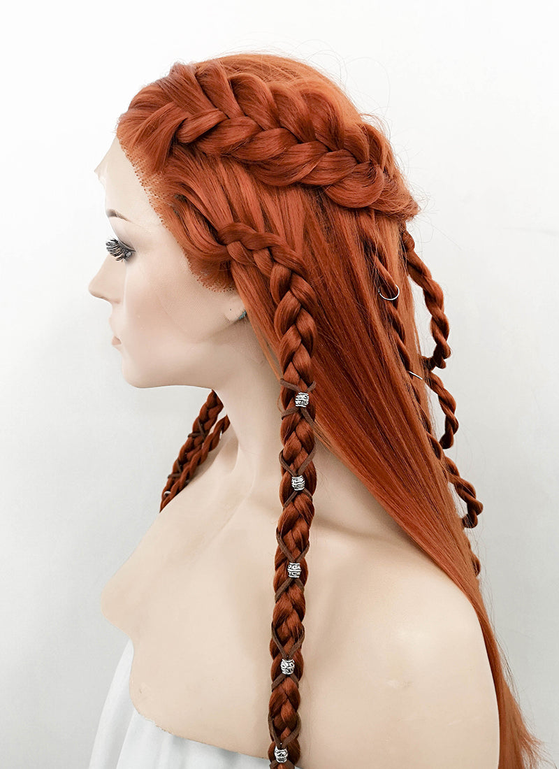 Ginger Braided Yaki Lace Front Synthetic Wig LF2097