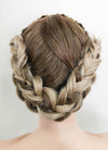 Mixed Ash Blonde Braided Lace Front Synthetic Wig LF2098