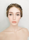 Mixed Ash Blonde Braided Lace Front Synthetic Wig LF2098