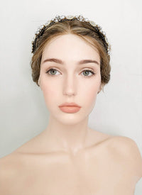 Mixed Ash Blonde Braided Lace Front Synthetic Wig LF2098