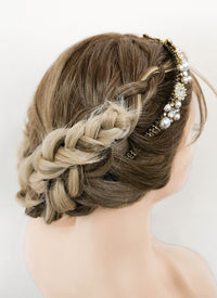 Mixed Ash Blonde Braided Lace Front Synthetic Wig LF2098