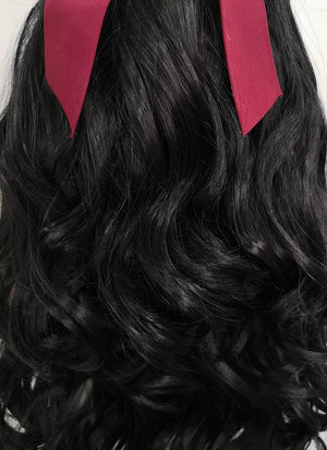 Black Braided Lace Front Synthetic Wig LF2099