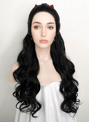Black Braided Lace Front Synthetic Wig LF2099