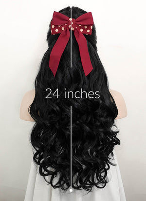 Black Braided Lace Front Synthetic Wig LF2099