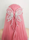 Pink Braided Lace Front Synthetic Wig LF2100