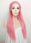 Pink Braided Lace Front Synthetic Wig LF2100