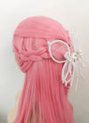 Pink Braided Lace Front Synthetic Wig LF2100