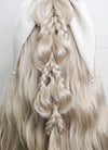 Pastel Ash Blonde Braided Lace Front Synthetic Wig LF2101