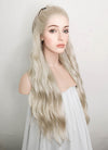 Pastel Ash Blonde Braided Lace Front Synthetic Wig LF2101