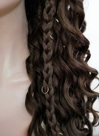 Brunette Braided Lace Front Synthetic Wig LF2104