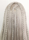 Pastel Blondish Grey Braided Lace Front Synthetic Wig LF2115