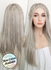 Pastel Blondish Grey Braided Lace Front Synthetic Wig LF2115