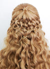 Golden Blonde Braided Lace Front Synthetic Wig LF2116