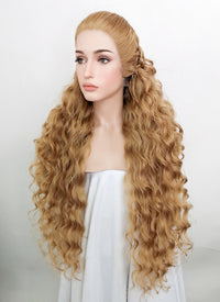 Golden Blonde Braided Lace Front Synthetic Wig LF2116