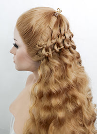 Golden Blonde Braided Lace Front Synthetic Wig LF2116