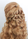 Golden Blonde Braided Lace Front Synthetic Wig LF2116