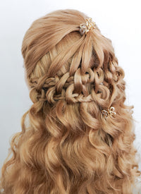 Golden Blonde Braided Lace Front Synthetic Wig LF2116