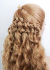 Golden Blonde Braided Lace Front Synthetic Wig LF2116