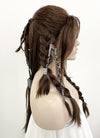GOD OF WAR Freya Wavy Brunette Braided Lace Front Synthetic Wig LF2123