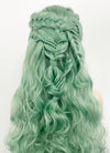 Pastel Green Braided Lace Front Synthetic Wig LF2129