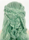 Pastel Green Braided Lace Front Synthetic Wig LF2129