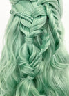 Pastel Green Braided Lace Front Synthetic Wig LF2129