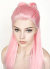 Pink White Ombre Braided Lace Front Synthetic Wig LF2130