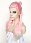 Pink White Ombre Braided Lace Front Synthetic Wig LF2130