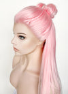 Pink White Ombre Braided Lace Front Synthetic Wig LF2130