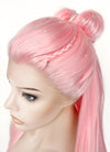 Pink White Ombre Braided Lace Front Synthetic Wig LF2130
